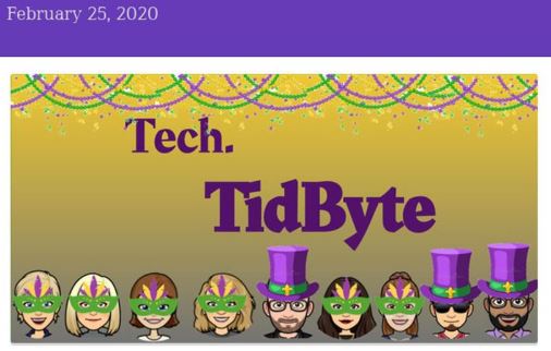 February 2020 Tech TidByte enewsletter